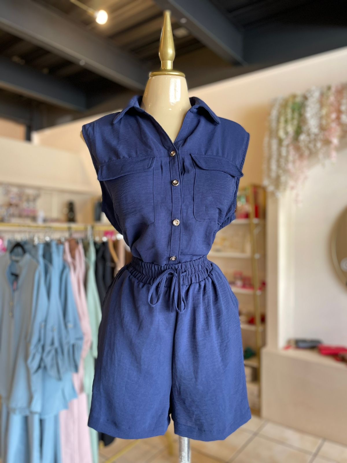 AF-56 CONJUNTO SHORT Y BLUSA