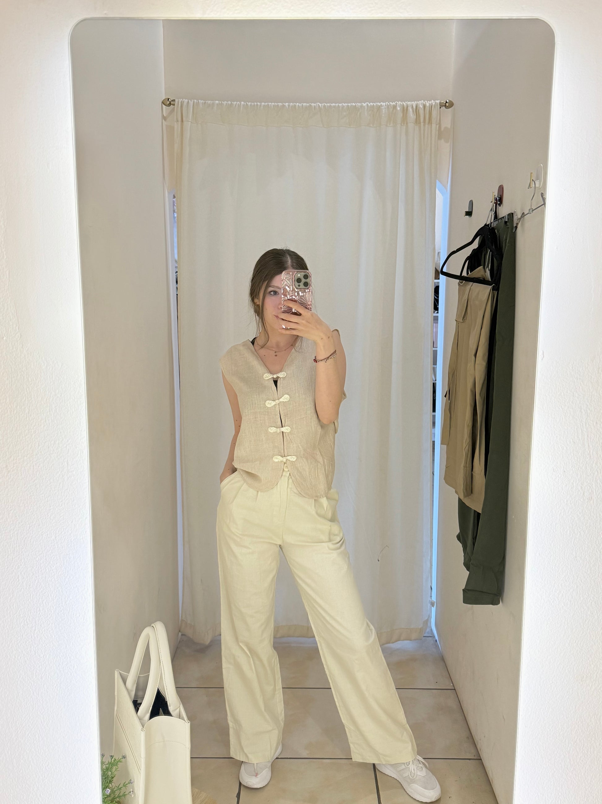 AF-47 pantalón lino con stretch