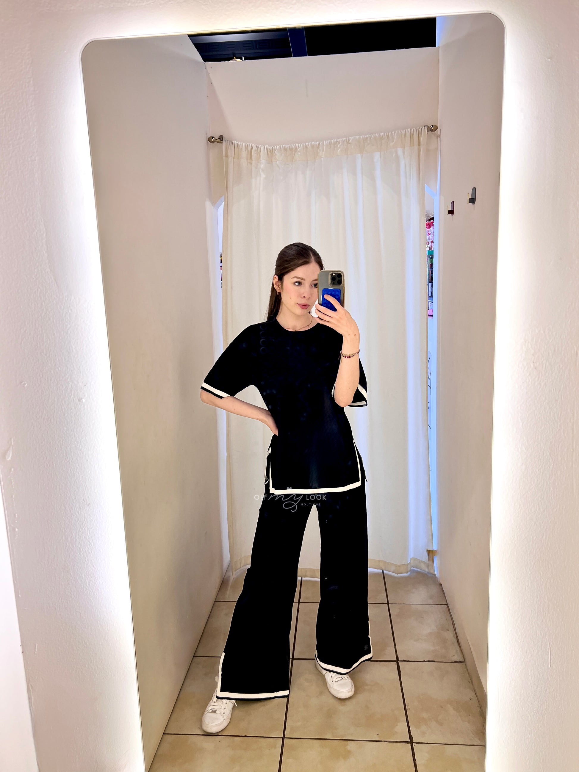 OML-12 conjunto tejido oversize