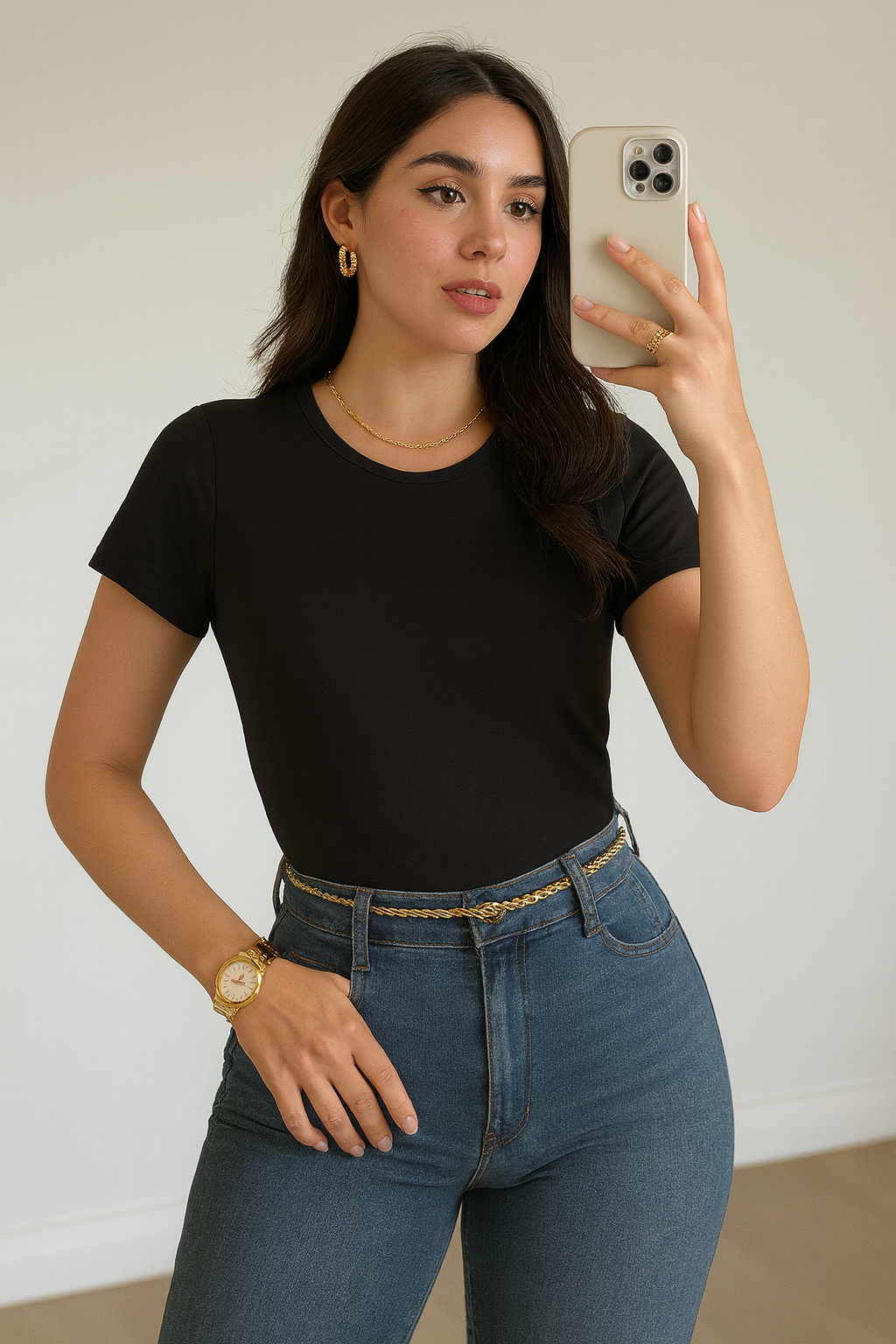 Pantiblusa básica con manga (unitalla)