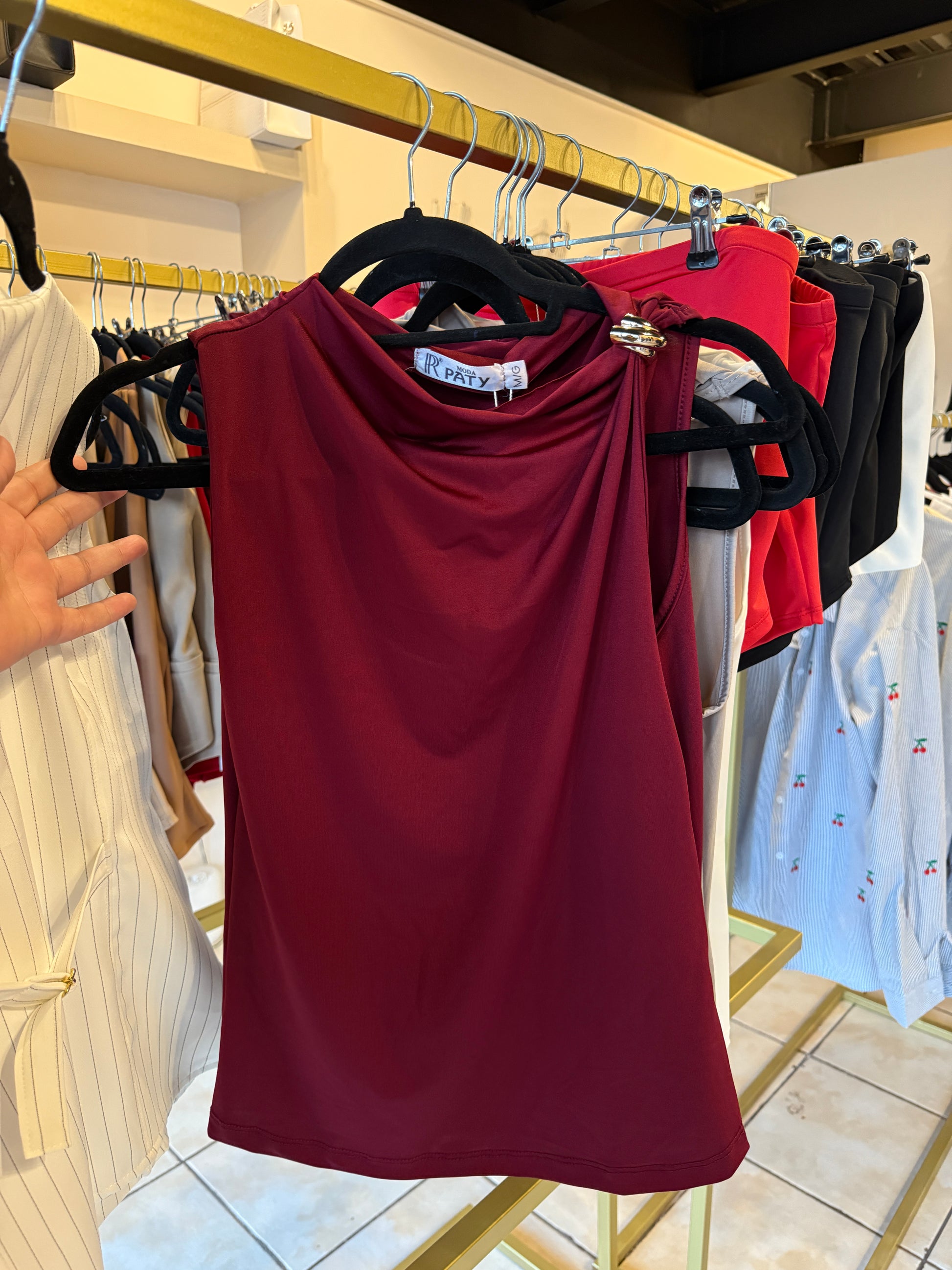 Blusa argolla dorada