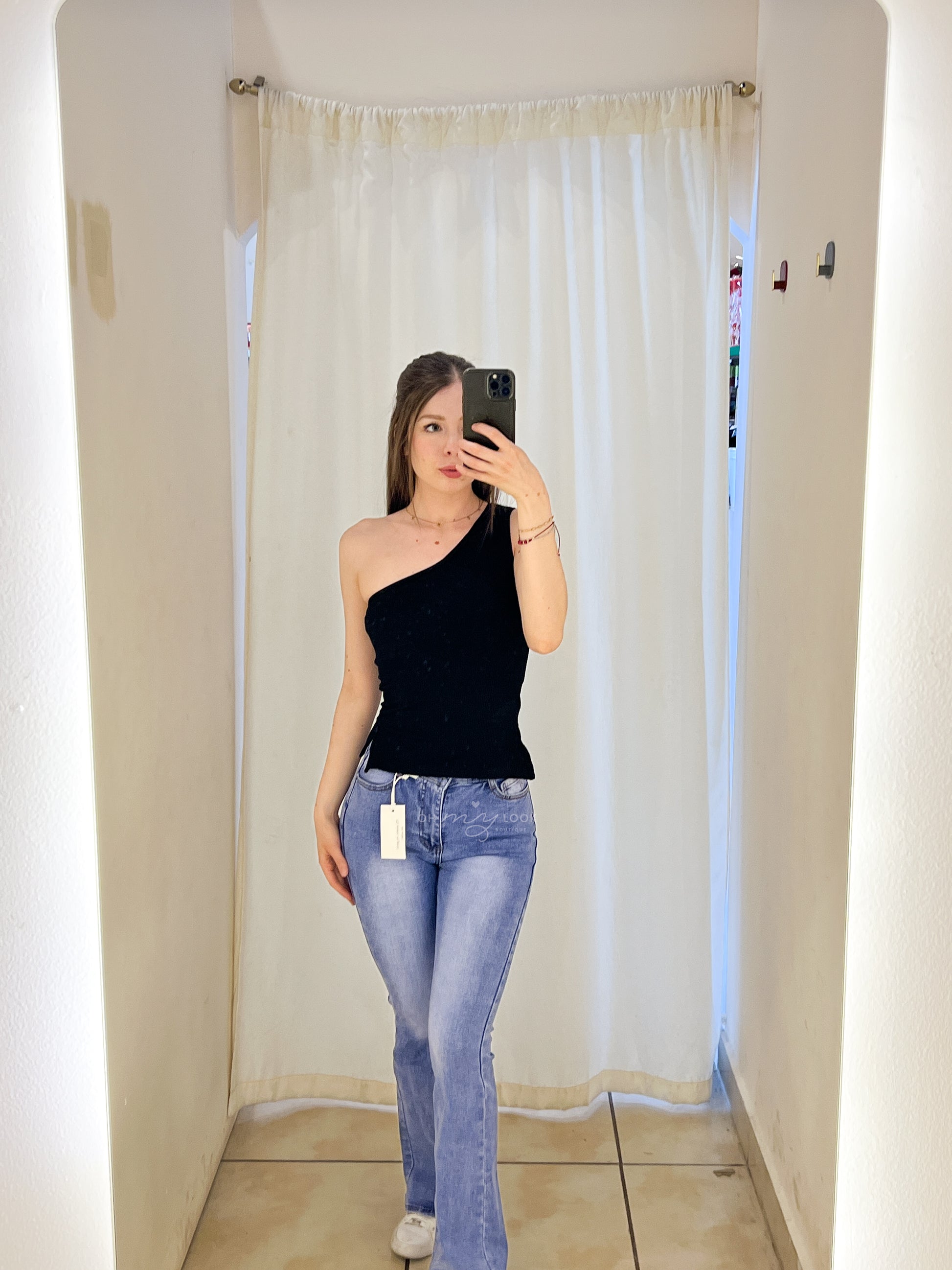 OML-10 blusa de hombro