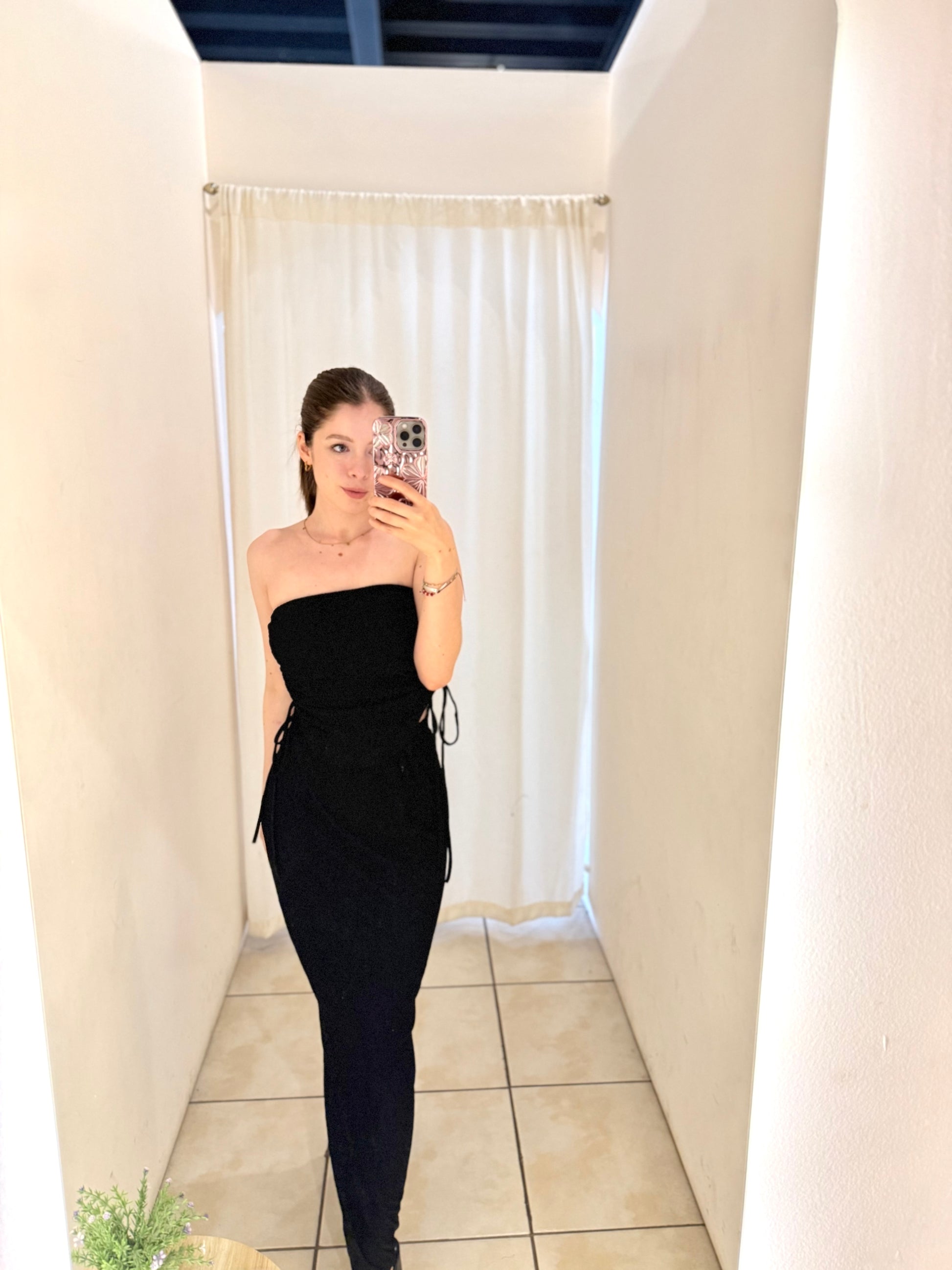 OML-07 conjunto falda larga y top