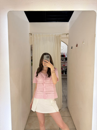 AF-60 BLUSA ENCAJE CON BOTON