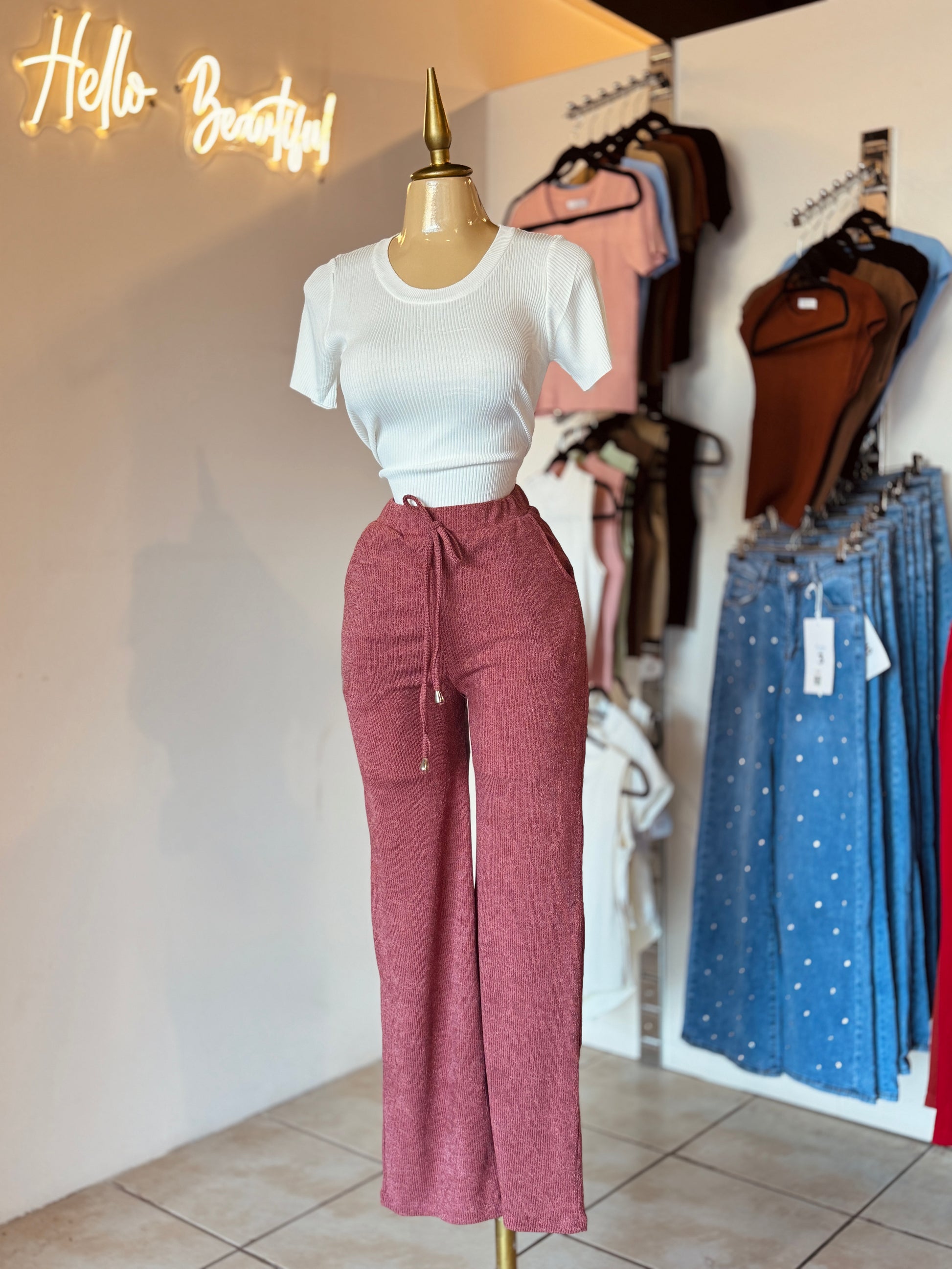 Pantalón Básico Rib