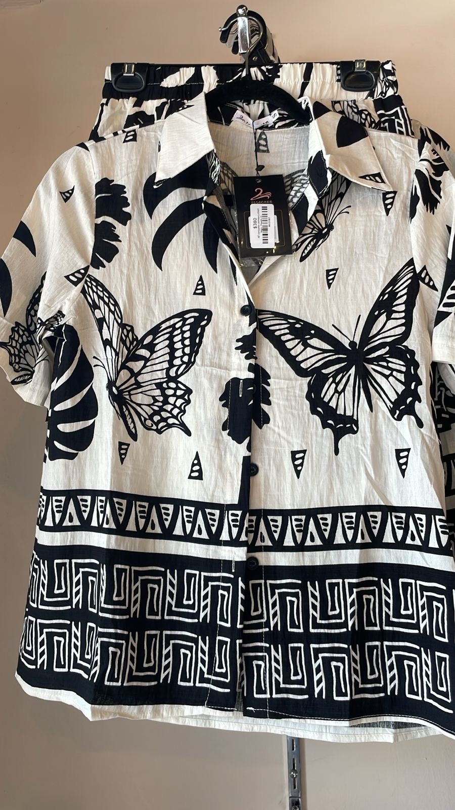 AF conjunto camisa y short palmas