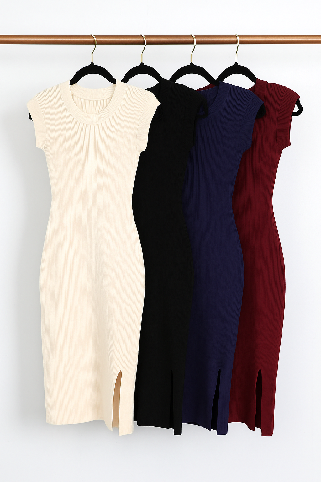 AF vestido básico midi