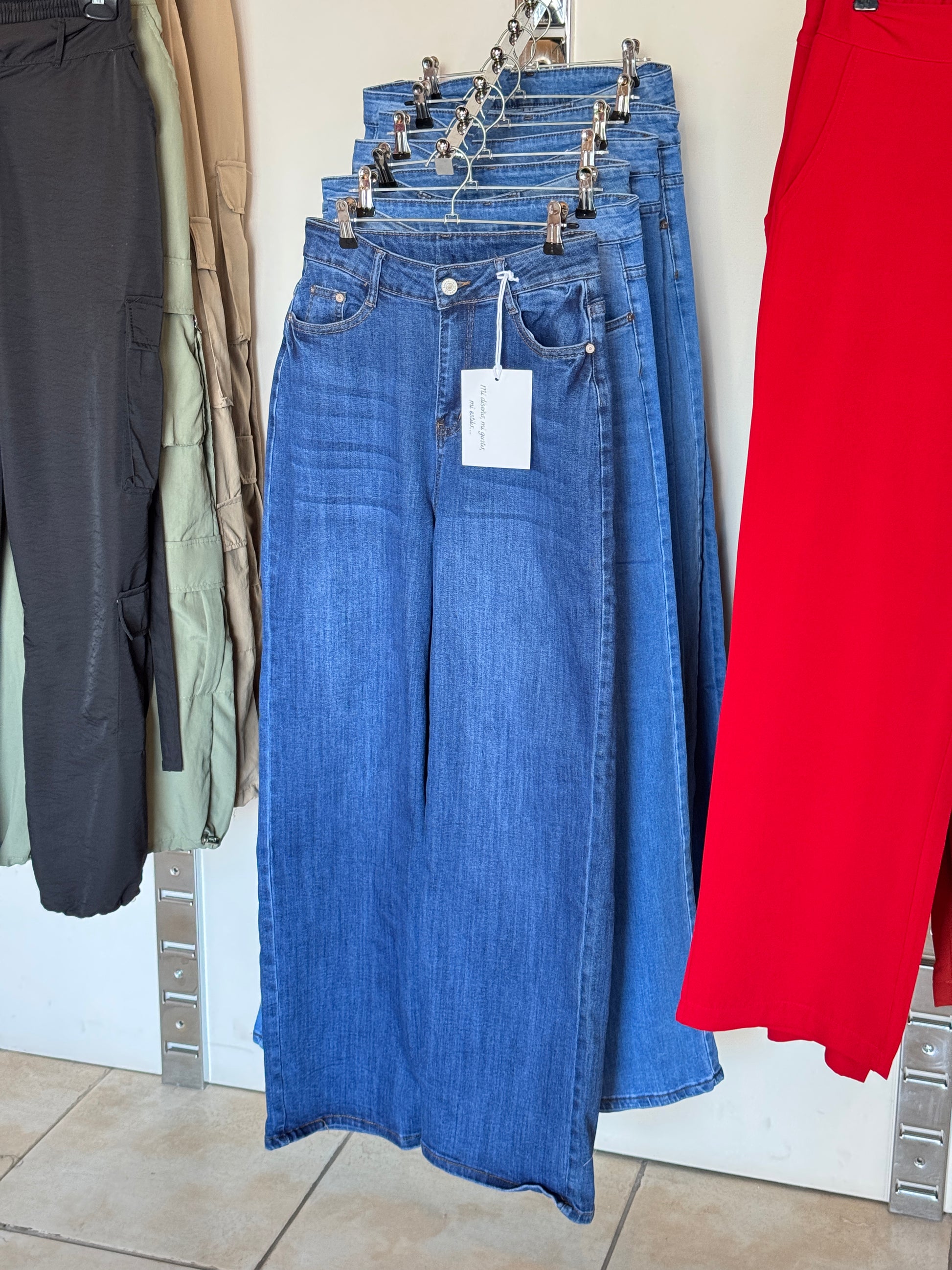 Pantalón Denim Recto