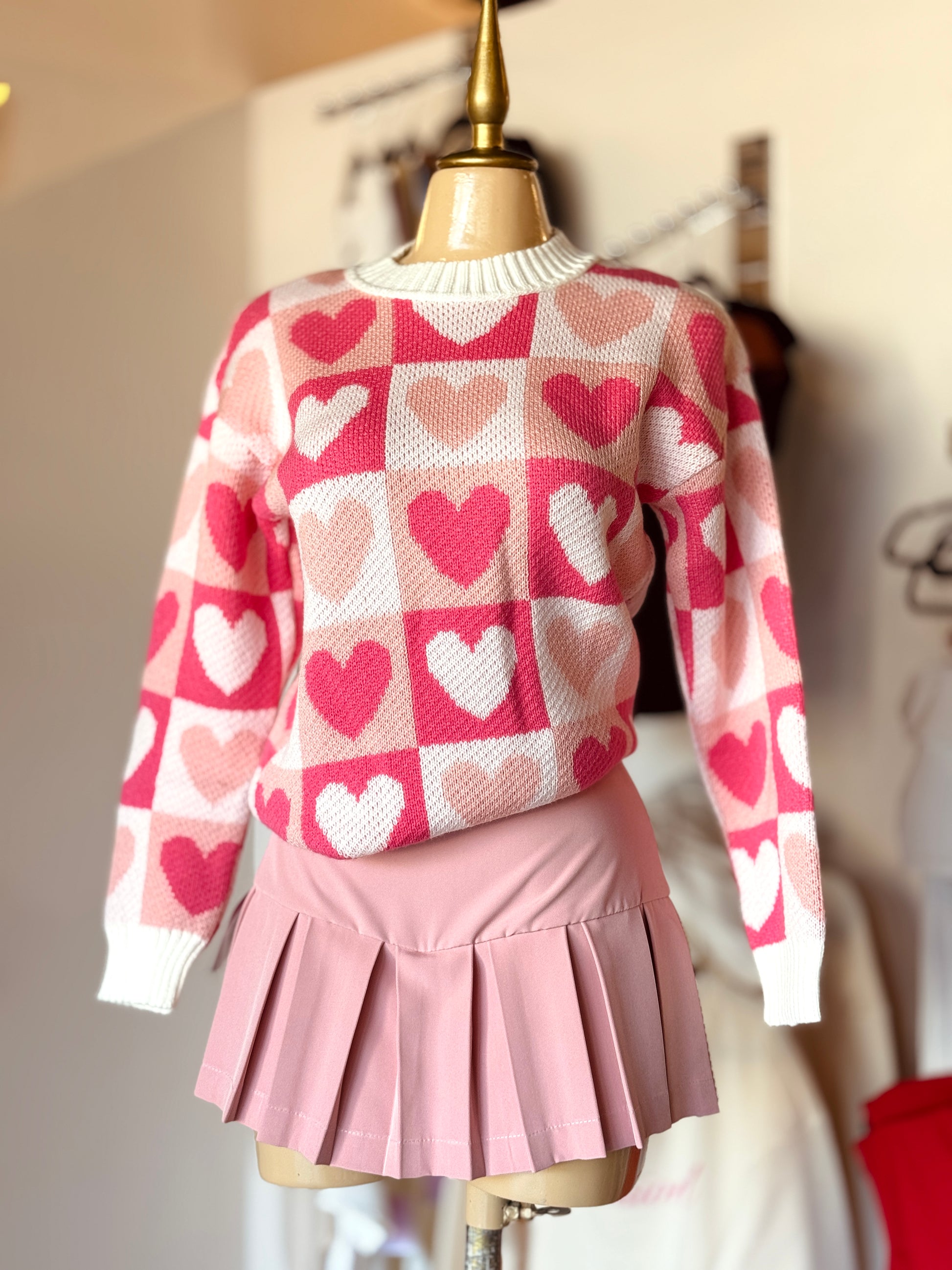 Suéter Cuadros y Corazones