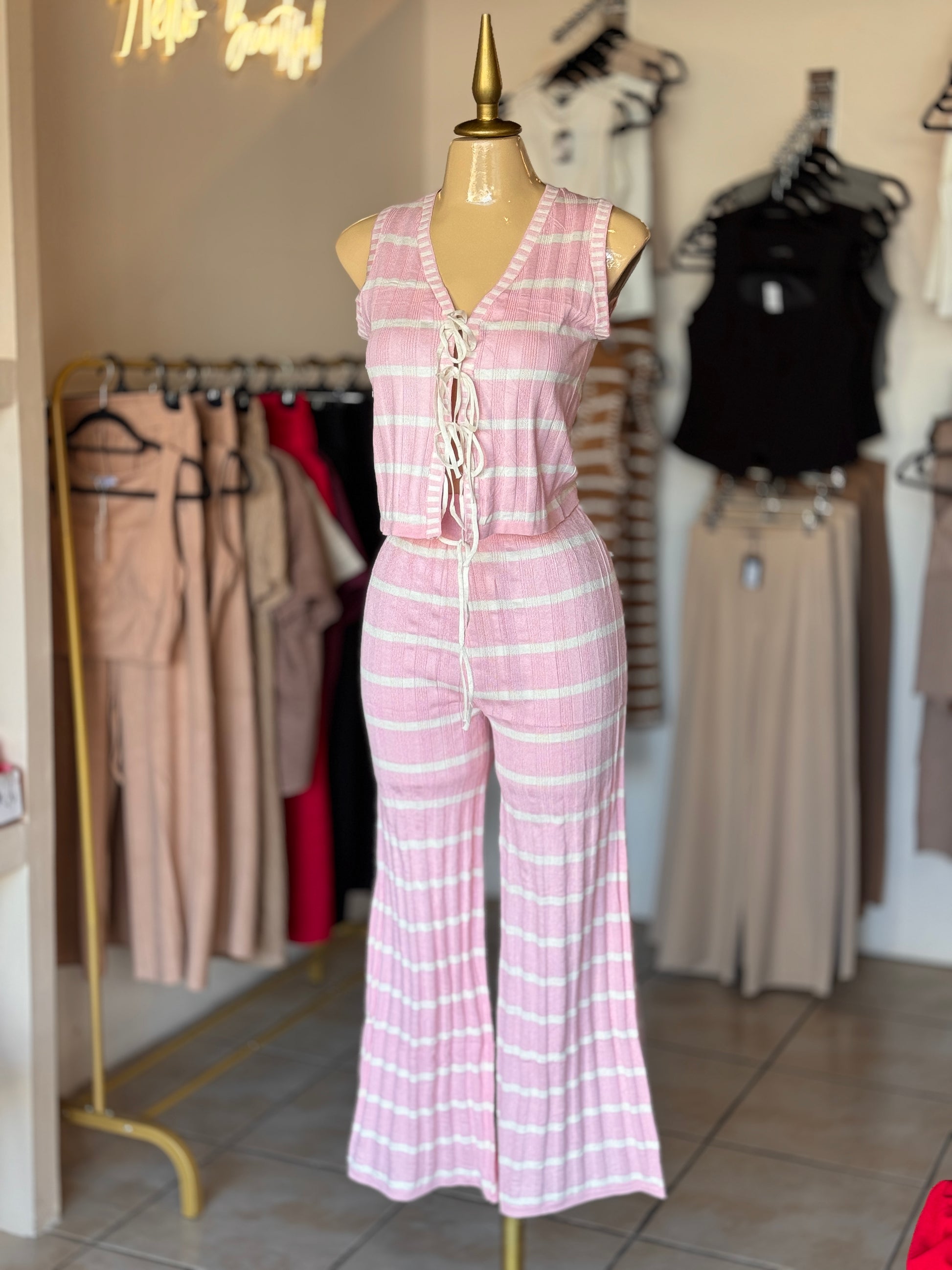 af-07 Set Chaleco + Pantalón Rayas