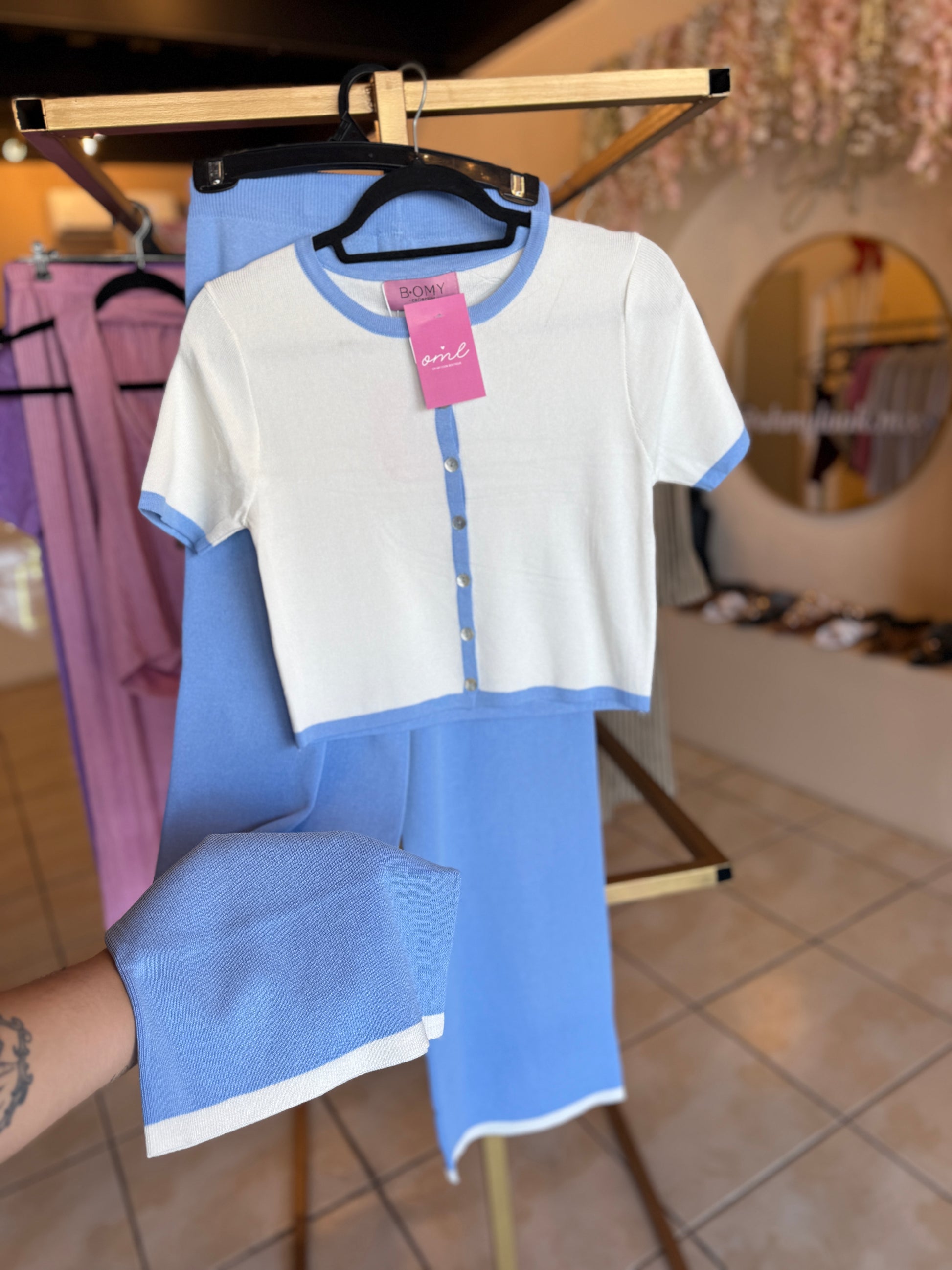 Set blusa botones