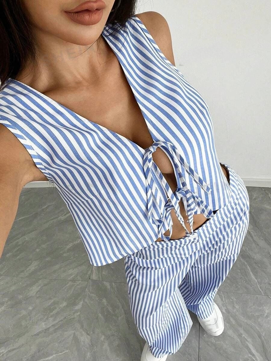 JS conjunto jaretas rayado