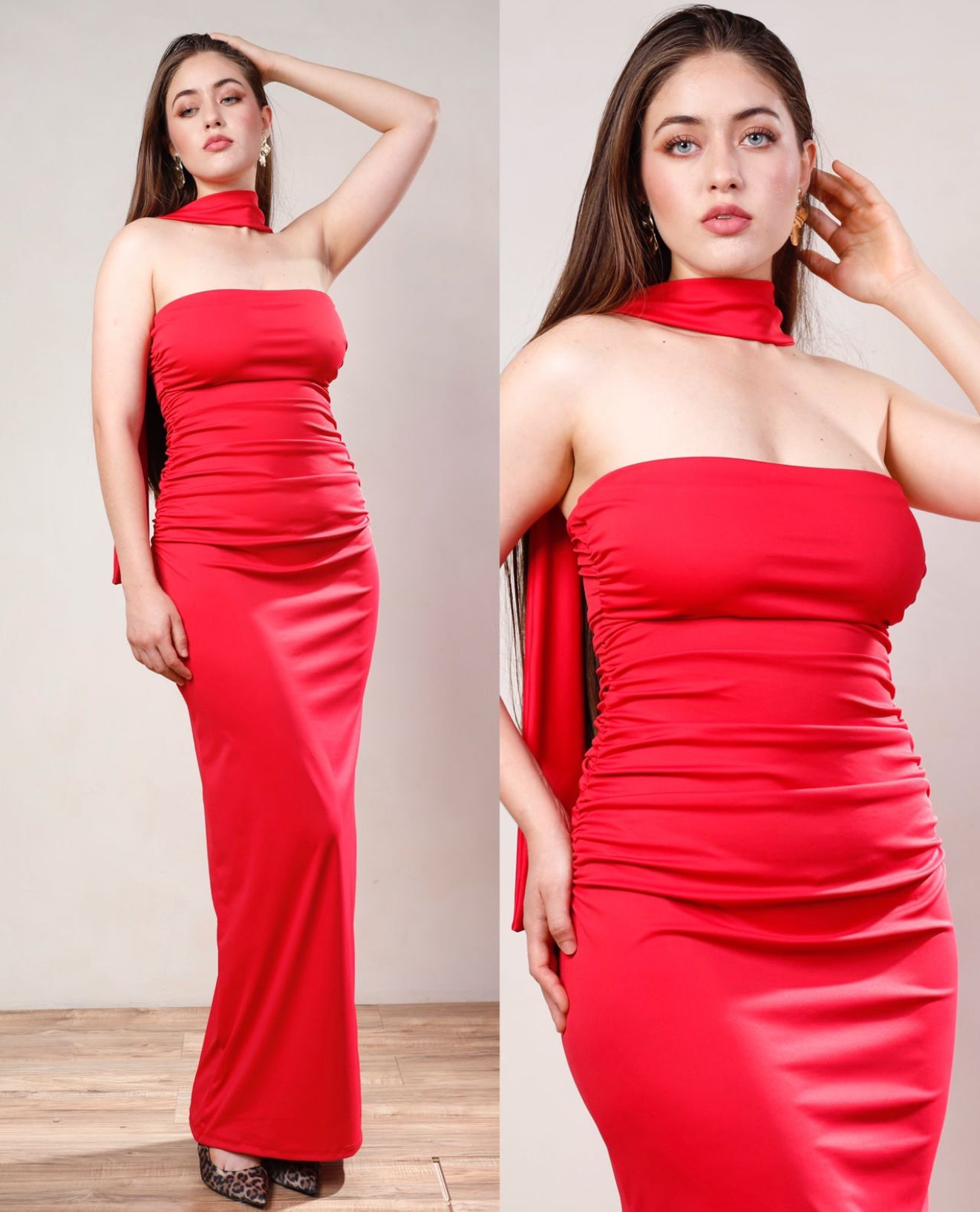 AF Maxivestido corbata